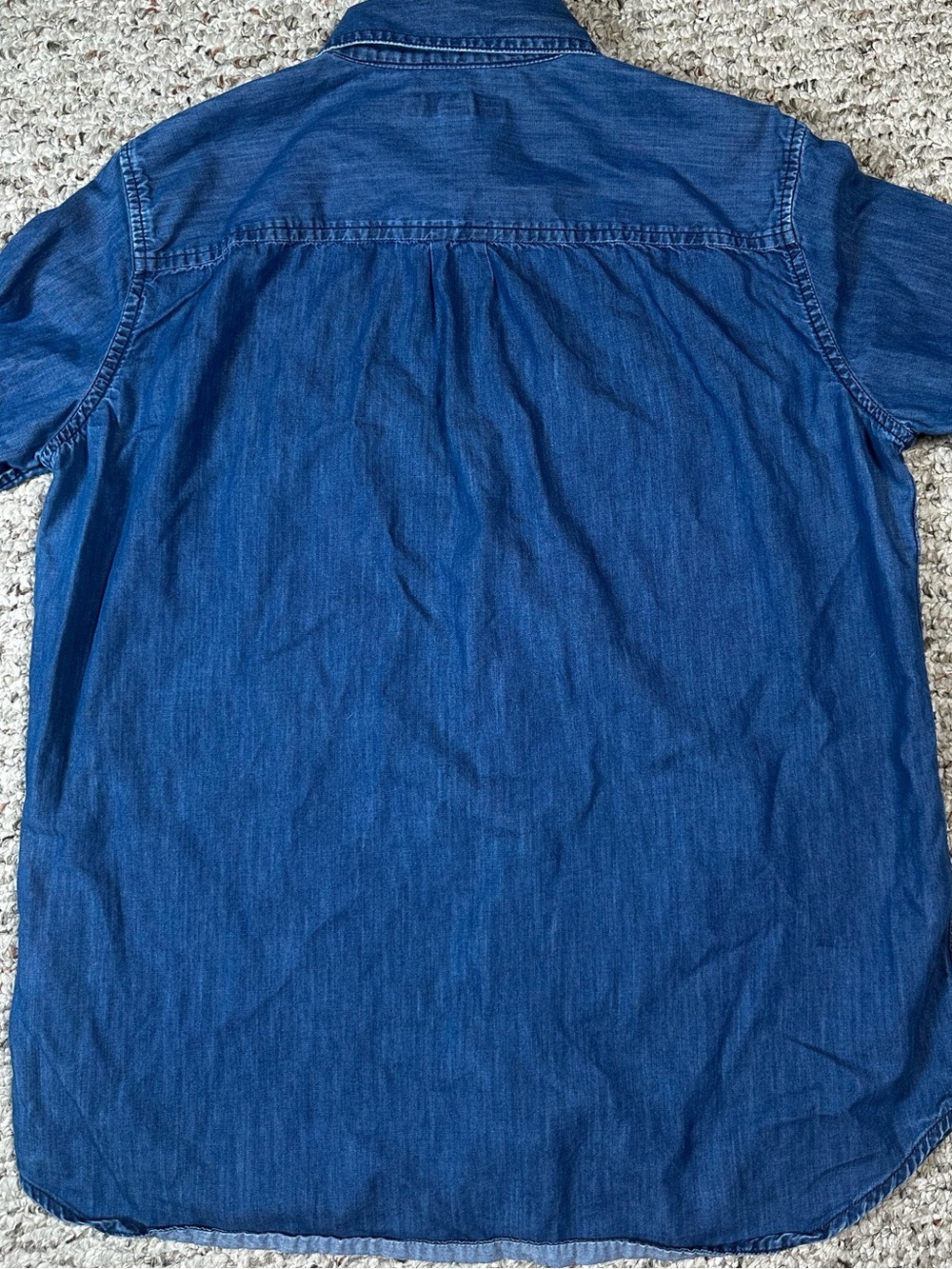 Banana Republic Button Down Top Denim Blue Size Medium - Picture 2 of 6